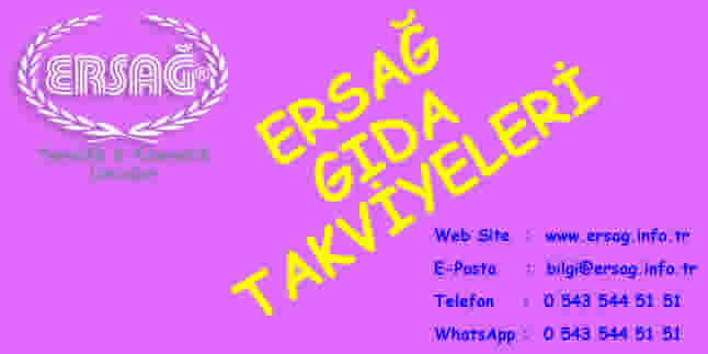 Ersağ Gıda Takviyeleri Ersağ Gıda Takviyeleri