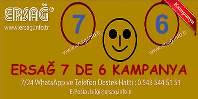 Ersağ 7 de 6 Kurban Bayramı Kampanyası Ersağ 7 de 6 Kurban Bayramı Kampanyası